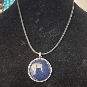 Chico's Blue and Silver Statement Necklace